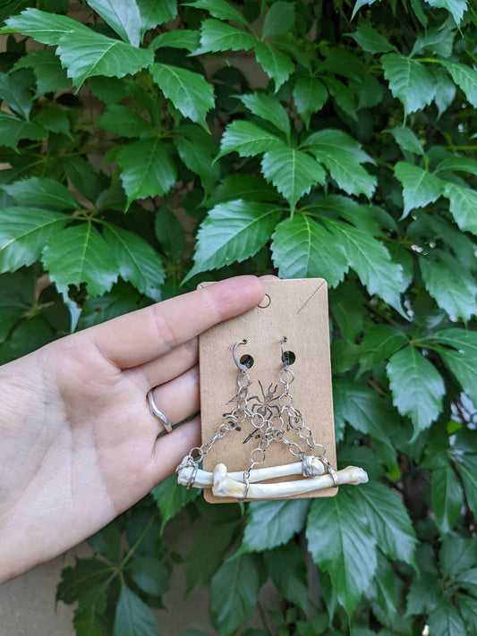 Boucles d'oreilles en os de renard
